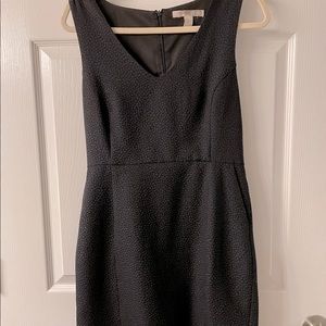 Textured little black dress